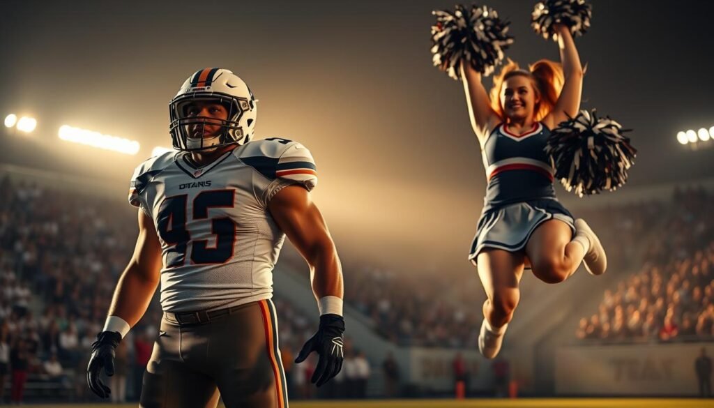 cheerleading vs football challenges